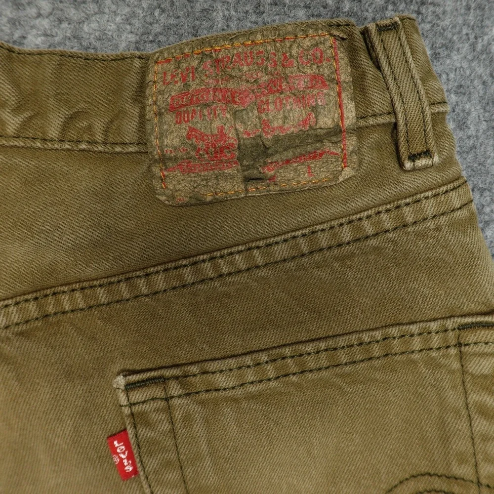 Levi's 550 Jeans Mens 31x32 Olive Brown Relaxed Fit‎ Tapered Leg Denim Cotton